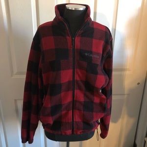 COPY - Ladies Columbia fleece plaid coat